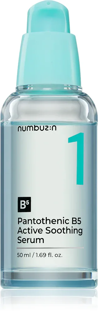 Numbuzin No. 1 Pantothenic B5 Active Soothing Serum - в контексте того, что это сыворотка для лица: сыворотка интенсивного увлажнения с гелевой консистенцией, 50 мл