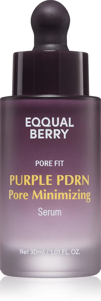 EQQUALBERRY Purple PDRN Pore Minimizing Serum - в контексте того, что это сыворотка для лица: сыворотка, уменьшающая расширенные поры для осветления и увлажнения, 30 мл
