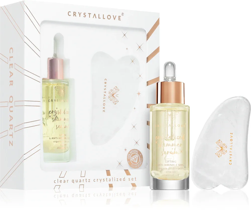 Crystallove Crystalized Clear Quartz Set - набор для ухода за кожей, 1 шт