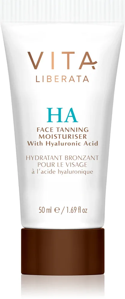 Vita Liberata Face Tanning Moisturiser with Hyaluronic Acid - Увлажняющий крем для лица с эффектом загара, 50 мл