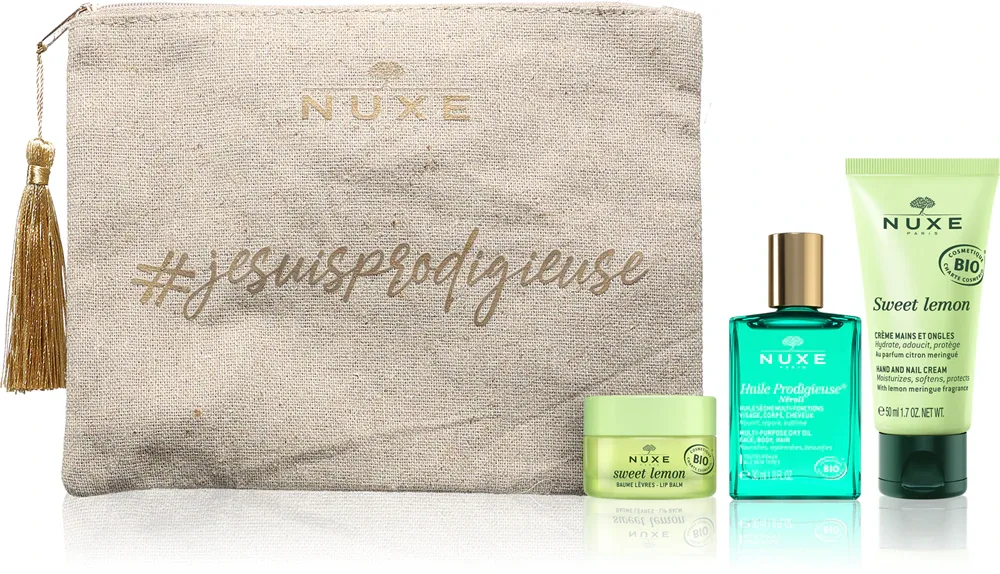 Nuxe Huile Prodigieuse Set - Путешественнический набор для женщин, 3 шт