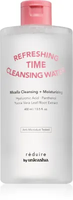Unleashia Reduire Refreshing Time Cleansing Water - Нежный очищающий раствор с гиалуроновой кислотой, 400 мл