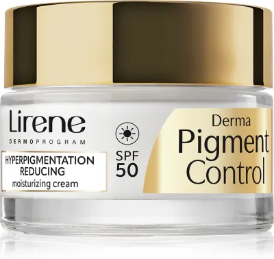 Lirene Derma Pigment Control Cream SPF 50 - Крем для лица, осветляющий и увлажняющий пигментные пятна SPF 50, 50 мл