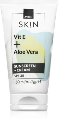 Avon Sk!n Vit E + Aloe Vera - Крем для лица SPF 30, 50 мл