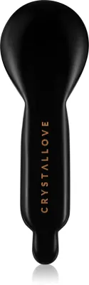 Crystallove Black Obsidian Spoon Eye Gua Sha - Массажер для области вокруг глаз, 1 шт