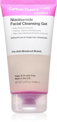 Carbon Theory Vaporeize Niacinamide Cleansing Gel - Глубоко очищающий гель с ниацинамидом, 150 мл