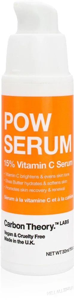 Carbon Theory Pow Serum 15% Vitamin C - в контексте того, что это сыворотка для лица: сыворотка для лица с витамином С, осветляющая кожу, 30 мл