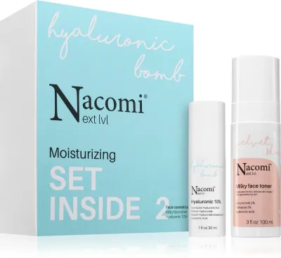 Nacomi Next Level Moisturizing - Подарочный набор увлажняющей и придающей сияние косметики, 2 шт