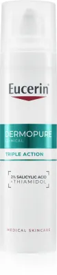Eucerin DermoPure Clinical Triple Action - в контексте того, что это крем для лица: жидкость против несовершенств кожи с акне, 40 мл
