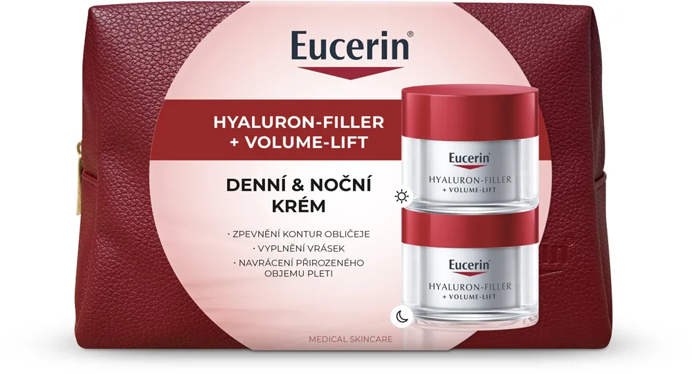 Eucerin Hyaluron-Filler + Volume-Lift - Праздничный подарочный набор для упругости и лифтинга кожи лица