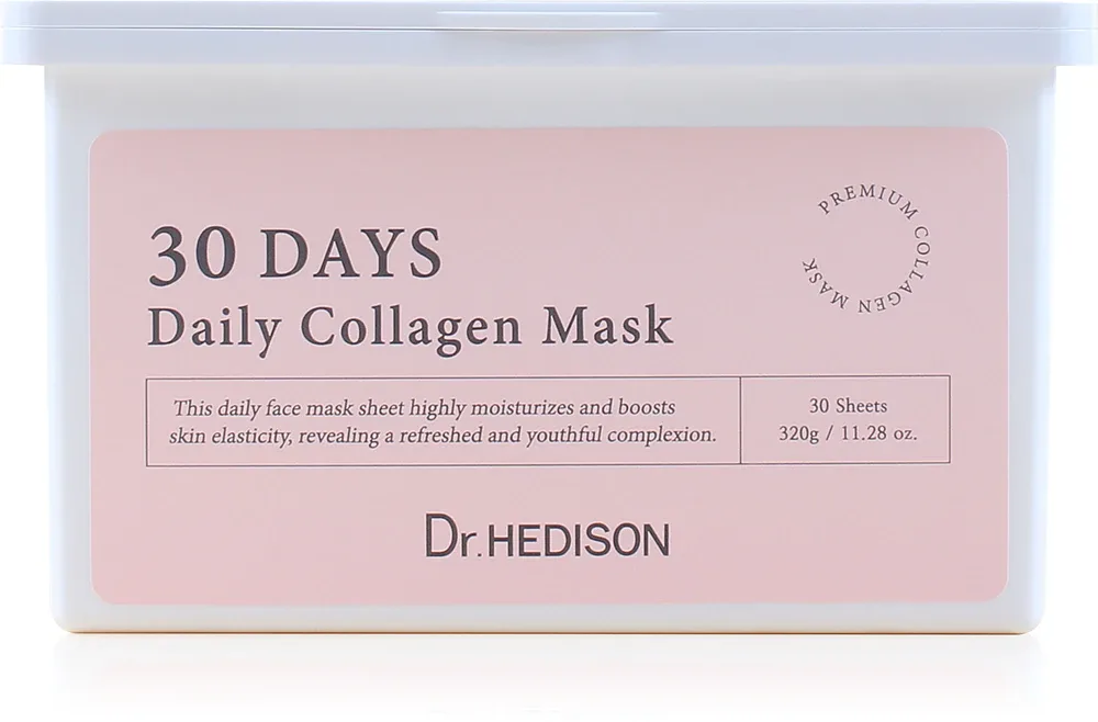 Dr. HEDISON 30 Days Daily Collagen Mask - Маска в тканевой пленке с коллагеном, 30 шт