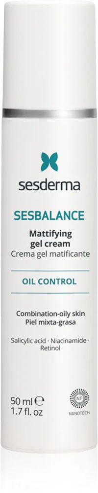 Sesderma Sesbalance Mattifying Gel-Cream - Матирующий гель-крем с салициловой кислотой, 50 мл