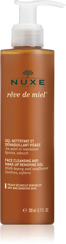 Nuxe Rêve de Miel Face Cleansing and Make-Up Removing Gel - очищающий гель для лица, 200 мл