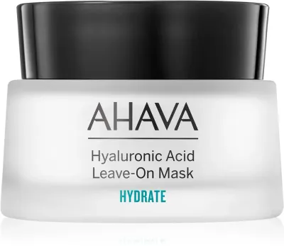 Маска для лица AHAVA Hyaluronic Acid Leave-On Mask несмываемая, кремовая, 50 мл