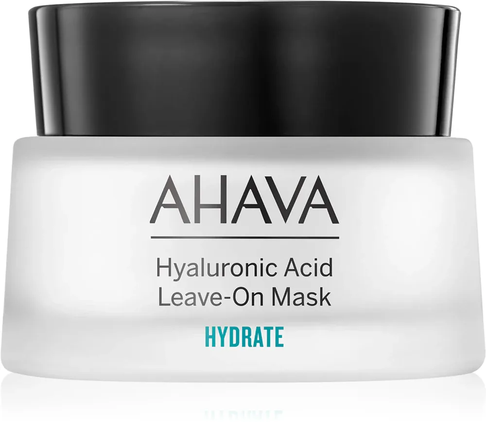 Маска для лица AHAVA Hyaluronic Acid Leave-On Mask несмываемая, кремовая, 50 мл