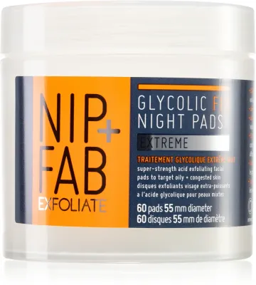 NIP+FAB Glycolic Fix Extreme - очищающие пластыри на ночь, 60 шт