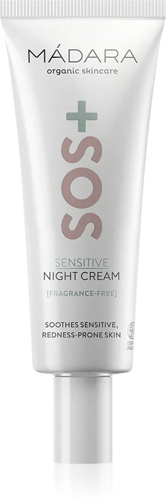 MÁDARA SOS+ Sensitive - ночной крем для чувствительной кожи, 70 мл