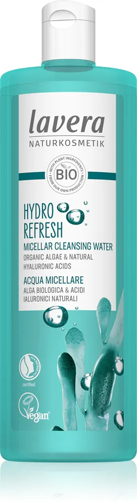 Lavera Hydro Refresh - Очищающая мицеллярная вода с увлажняющим действием, 400 мл