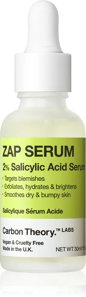 Carbon Theory Salicylic Acid Zap Serum - сыворотка с салициловой кислотой, 30 мл