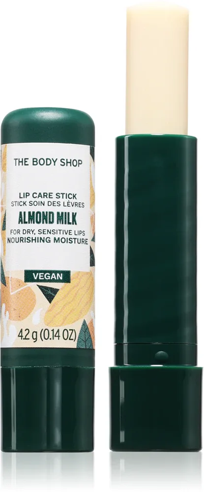 The Body Shop Almond Milk Lip Care Stick - увлажняющий бальзам для губ, 4.2 г
