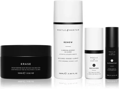 Pestle & Mortar Aging Skin Care Set - Подарочный набор для лица, 4 шт