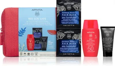 Apivita Bee Sun Safe Dry Touch Gift Set - Подарочный набор для загара SPF 50 SPF 50, 3 шт