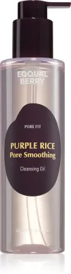 EQQUALBERRY Purple Rice Pore Smoothing Cleansing Oil - Масло для глубокого очищения жирной и проблемной кожи, 200 мл