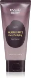 EQQUALBERRY Purple Rice Pore Purifying Pack Cleanser - Пенка для глубокого очищения с эффектом пилинга, 130 г — фото 1
