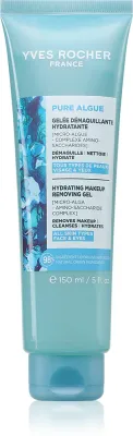 Yves Rocher Pure Algue - Очищающий гель для снятия макияжа с увлажняющим действием, 150 мл