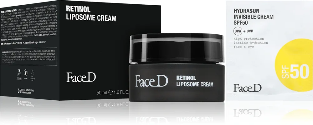 Face D Retinol Liposome Cream - антивозрастной крем для лица с ретинолом, 50 мл
