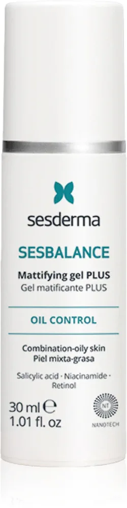 Sesderma Sesbalance Mattifying Gel Plus - Матирующий гель на ночь для жирной и комбинированной кожи, 30 мл