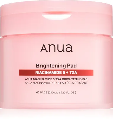 Диски для лица Anua Niacinamide 5% + TXA Brightening Pad тонизирующие, с ниацинамидом и транексамовой кислотой, 60 шт