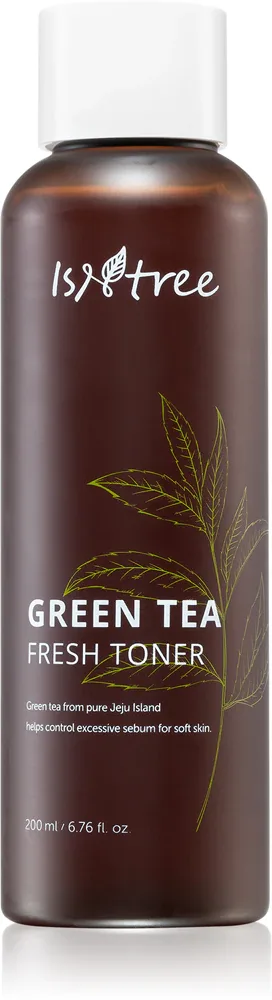 Тоник для лица Isntree Green Tea успокаивающий, с экстрактом зелёного чая 80%, 200 мл