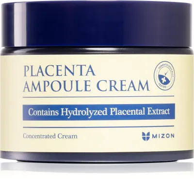 Mizon Placenta Ampoule Cream - Крем для лица, восстанавливающий и омолаживающий кожу, 50 мл