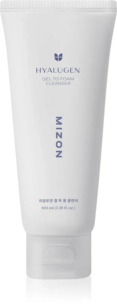 Mizon Hyalugen Gel To Foam Cleanser - Пенящийся увлажняющий гель для умывания, 100 мл