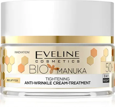Eveline Cosmetics Bio Manuka - Укрепляющий крем для лица с эффектом разглаживания 50+, 50 мл