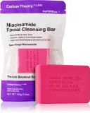 Мыло для умывания Carbon Theory Facial Cleansing Bar Niacinamide с ниацинамидом, для очищения кожи лица, 100 г Pink — фото 1