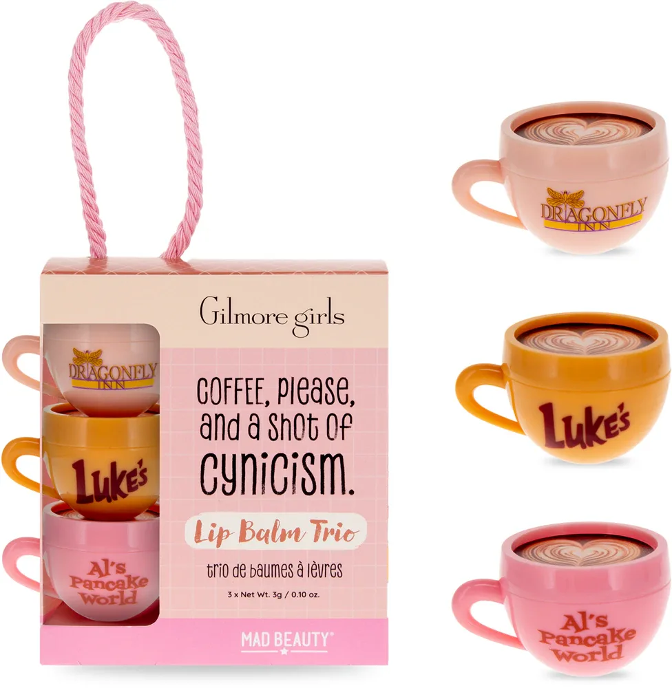 Mad Beauty Gilmore Girls - Подарочный набор для губ, 3 шт