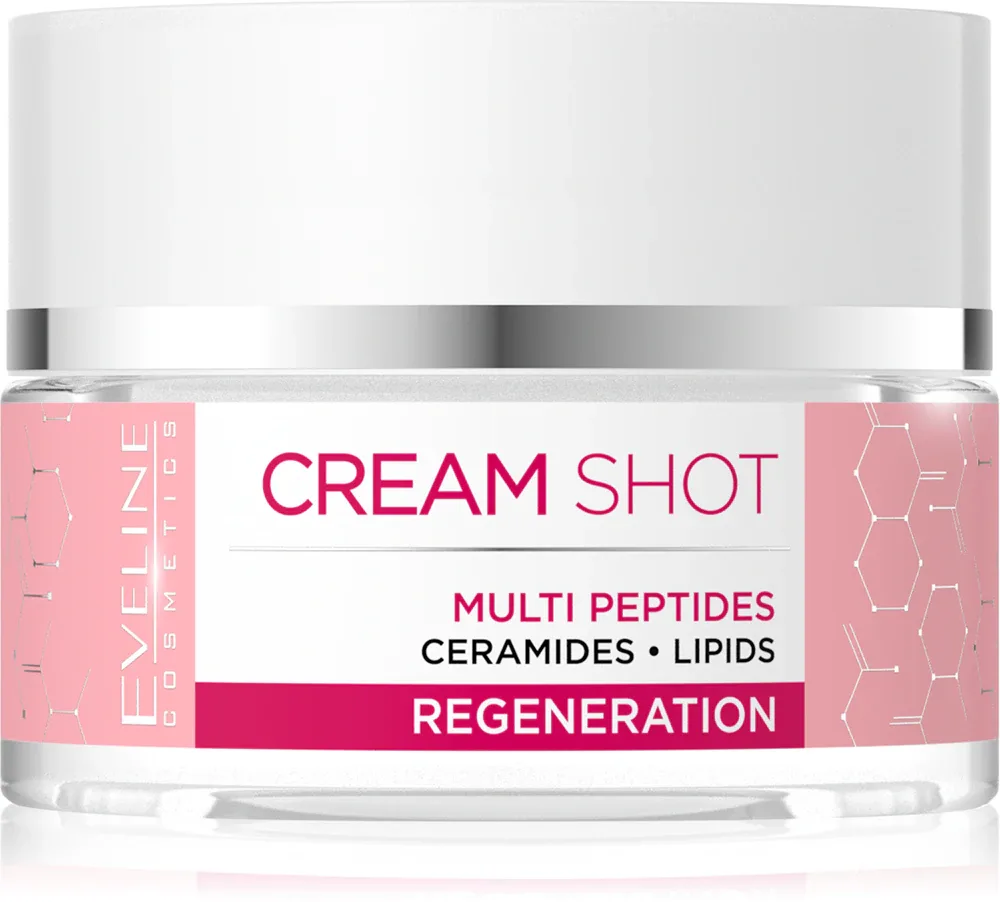Eveline Cosmetics Cream Shot Multi Peptides - Крем для лица, регенерирующий против признаков старения, 50 мл