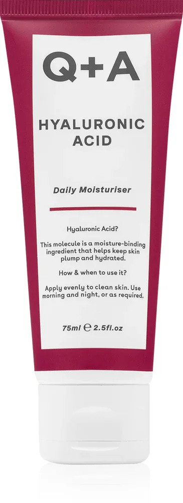 Q+A Hyaluronic Acid - Увлажняющий крем для лица для ежедневного использования, 75 мл