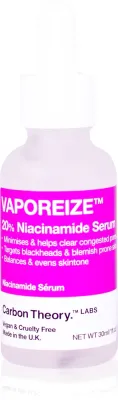 Carbon Theory Vaporeize 20% Niacinamide Serum - Сыворотка для лица с ниацинамидом и цинком, 30 мл
