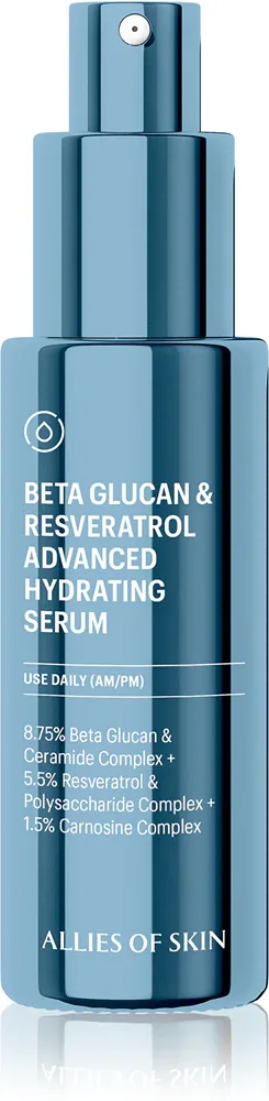 Allies of Skin Beta Glucan & Resveratrol Advanced Hydrating Serum - в контексте того, что это сыворотка для лица: сыворотка интенсивного увлажнения, 30 мл