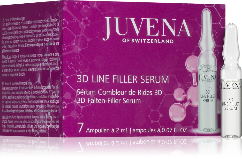 Juvena Specialists 3D Line Filler Serum - 7-дневный антивозрастной курс в ампулах для лица, 7 мл