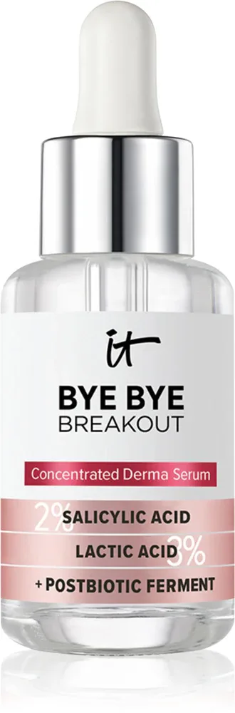 IT Cosmetics Bye Bye Breakout - в контексте того, что это сыворотка для лица: сыворотка для лица, уменьшающая избыток себума и признаки акне с салициловой кислотой, 30 мл