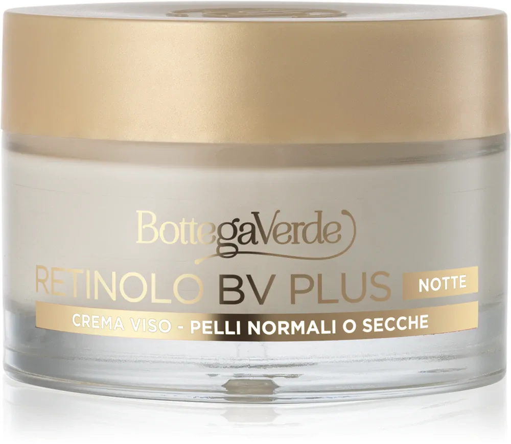 Bottega Verde Retinolo BV Plus - Увлажняющий антивозрастной ночной крем с ретинолом, 50 мл