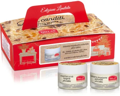Набор для ухода за губами Helan Panettone Lip Care Set скраб и бальзам, подарочный, 1 шт