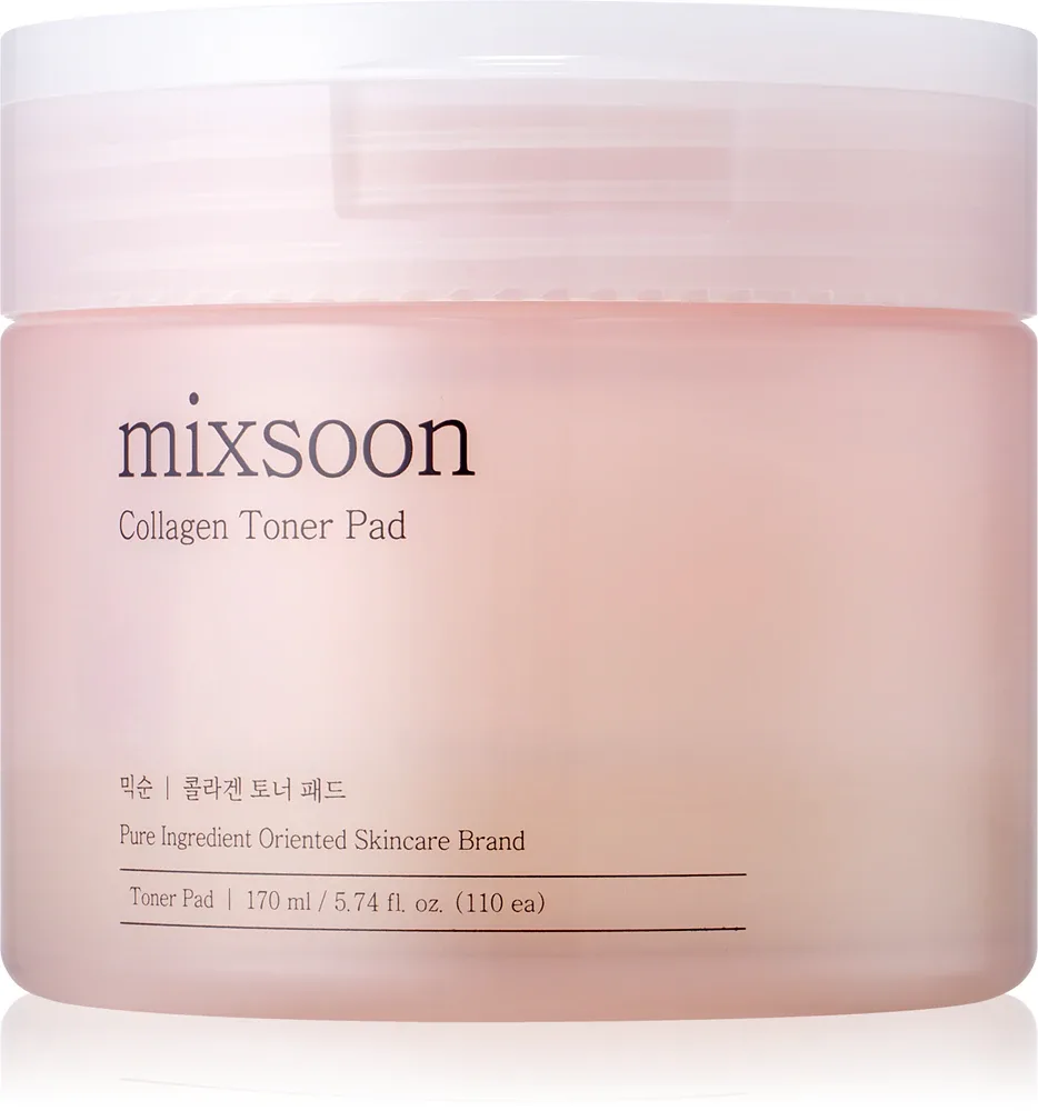 Тонер-пэды mixsoon Collagen с коллагеном и гиалуроновой кислотой, 110 шт