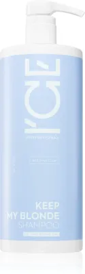 Natura Siberica ICE Professional Keep My Blonde - Шампунь для волос, нейтрализующий желтые оттенки на осветленных волосах с холодным блондом, 1000 мл