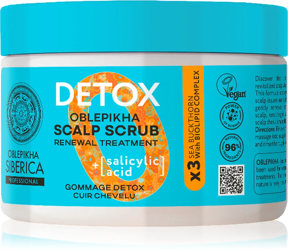 Natura Siberica Oblepikha Siberica Detox - Шампунь с детокс-эффектом do wszystkich rodzajow włosow, 300 мл