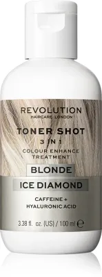 Тонирующее средство для волос Revolution Haircare Toner Shot Blonde Ice Diamond для натуральных и окрашенных волос, 100 мл